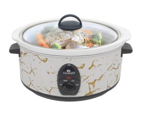 VSC03MB Putih Penanak Perlahan Slow Cooker 3.5 L Motif Marmer